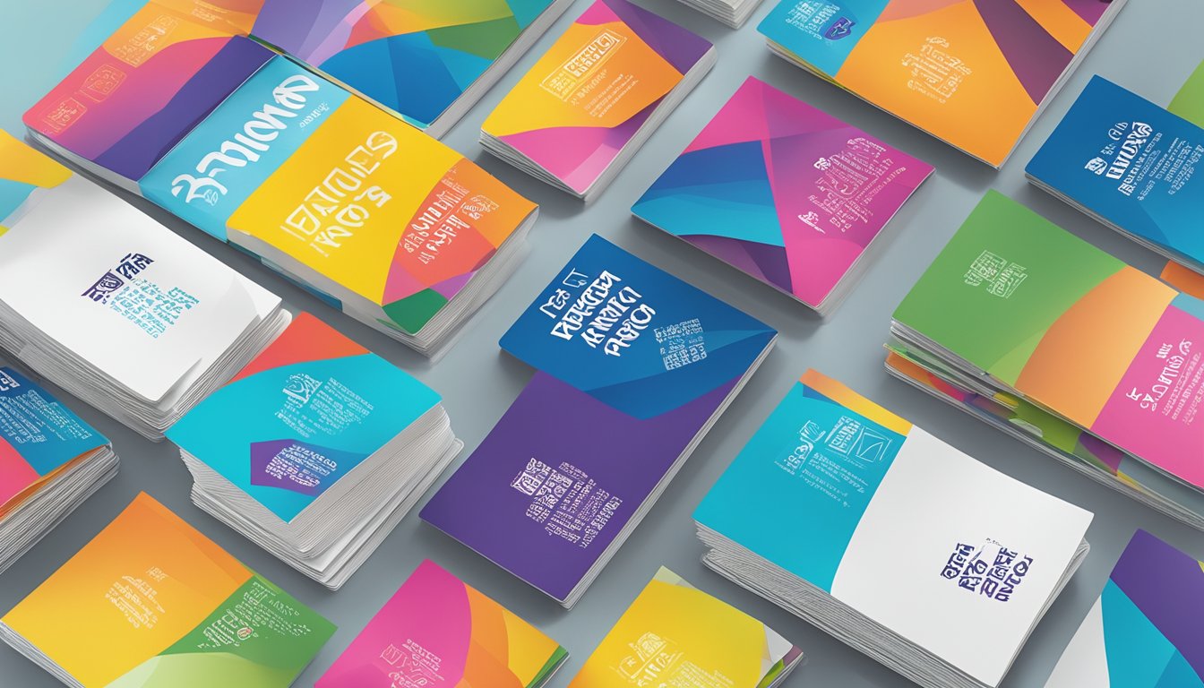 A stack of colorful brochures with "Frequently Asked Questions Australian Brands" printed on the cover, surrounded by various Australian brand logos