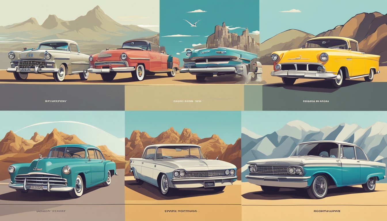 Five iconic brands evolve in a dynamic sequence, showcasing their relevance through time