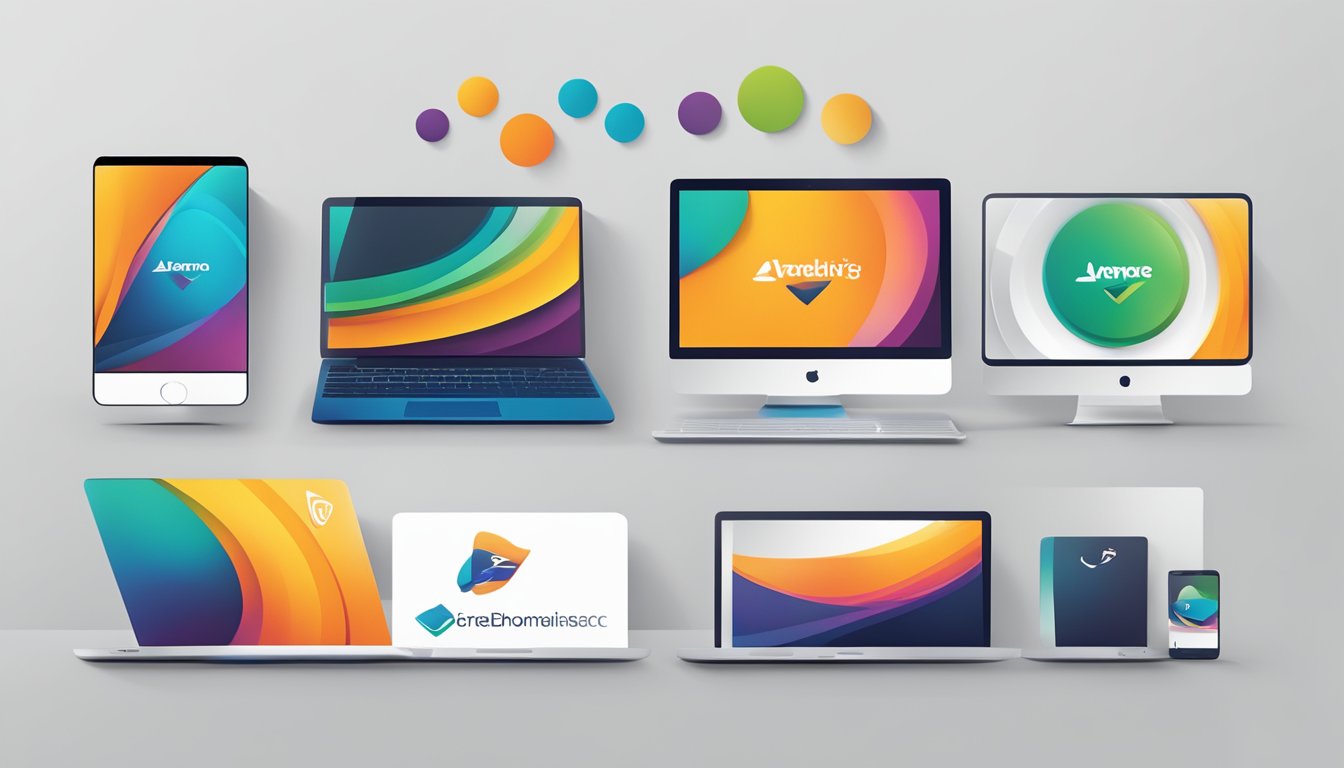A modern, sleek logo displayed on various platforms, evoking professionalism and trustworthiness. Colors and typography reflect the brand's identity