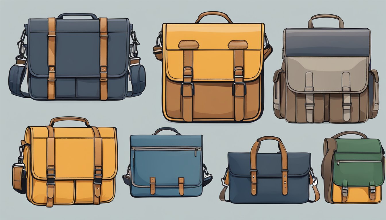 A laptop bag with multiple compartments, some padded for protection, and adjustable straps for a comfortable fit