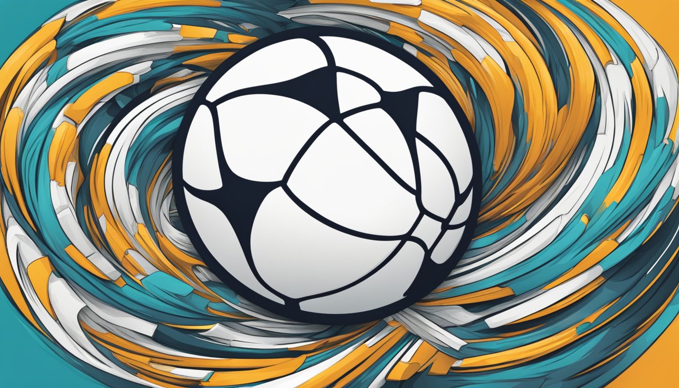 The baller brand logo surrounded by swirling debates and obstacles