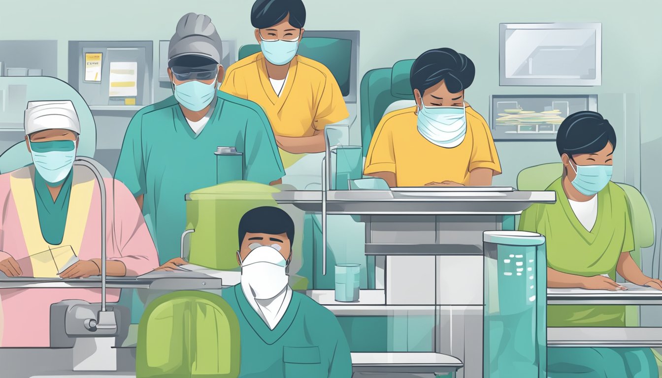A table with various surgical mask brands approved by Mask Features and User Comfort