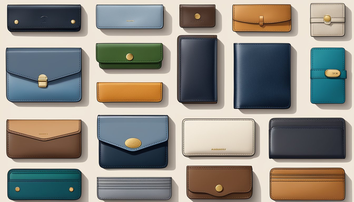 A display of various wallets, ranging from high-end to budget-friendly, with prominent "Affordable Quality" branding