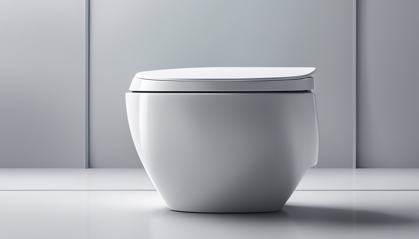 A sleek, modern toilet bowl with clean lines and a minimalist design, showcasing a polished exterior and a comfortable, ergonomic shape
