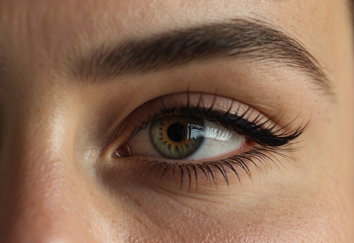 Eyebrows growing back, time lapse, from root to tip