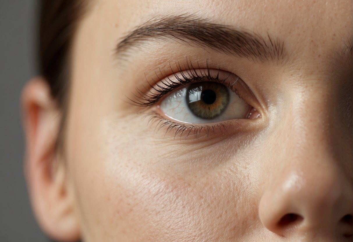 A close-up view of natural eyebrow structure, with emphasis on the arch and thickness. No human subjects or body parts included