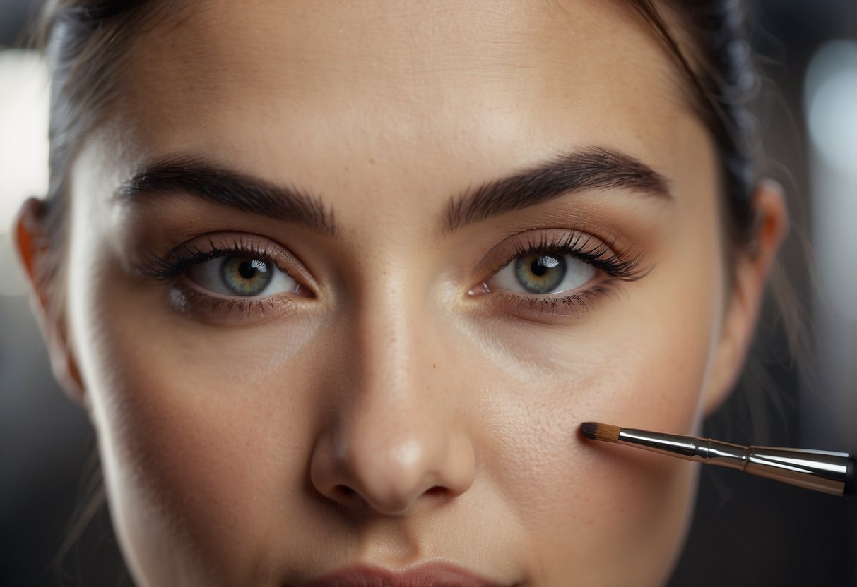 An artist selects the perfect eyebrow pencil, considering color and texture