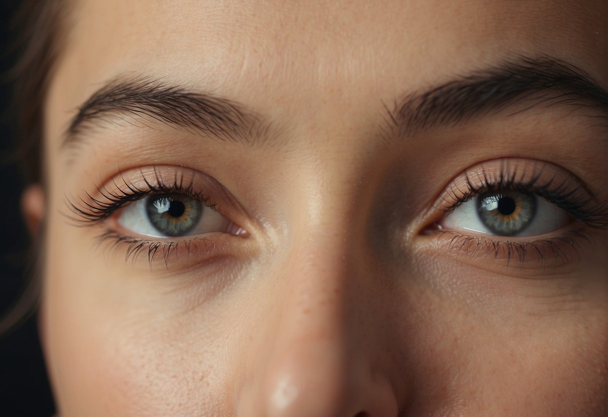 A pair of eyebrows, one raised higher than the other, with a puzzled expression