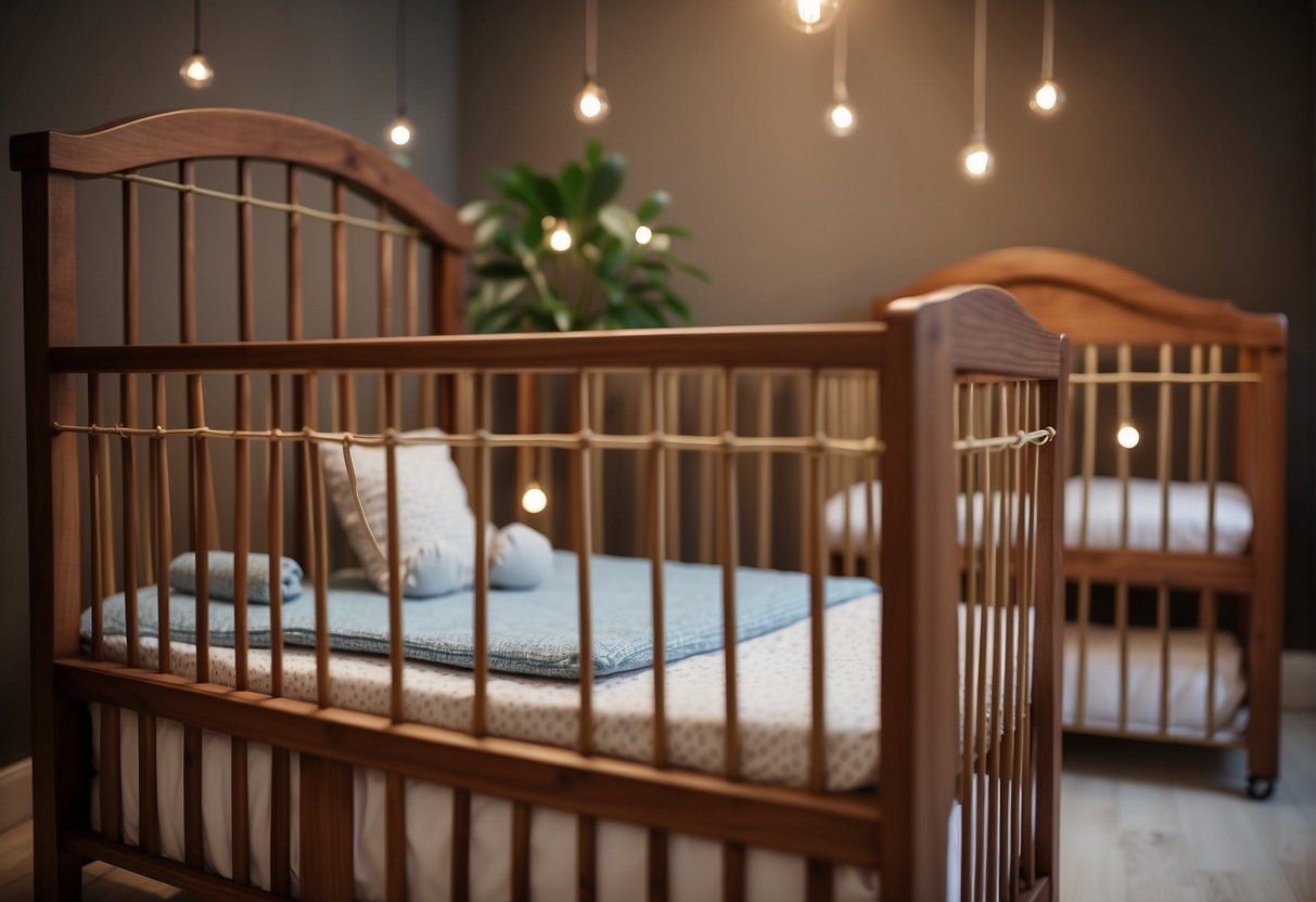 A timeline of baby cribs from simple wooden structures to modern, safety-compliant designs. Includes historical dates and key safety features