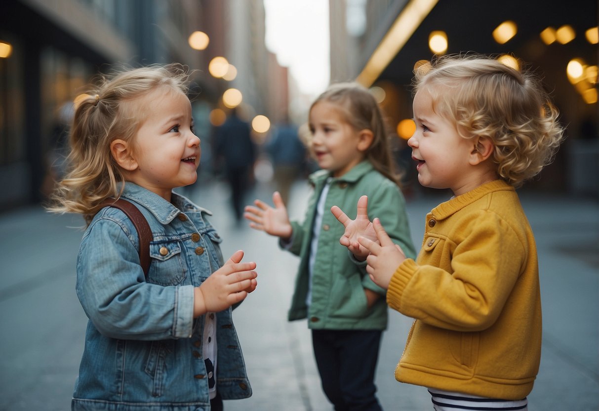 Toddlers babble, gesture, and point to communicate
