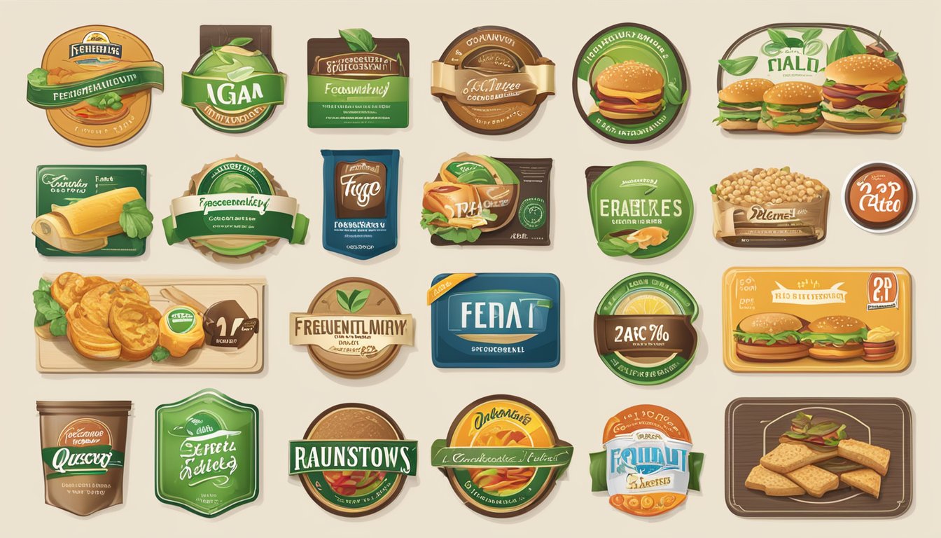 Various food brand logos displayed on a webpage with a "Frequently Asked Questions" section