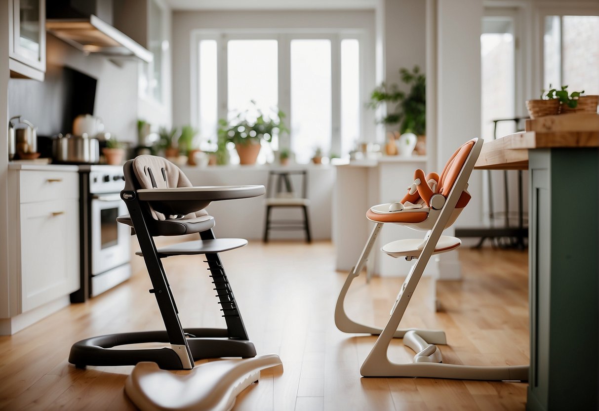 A comparison of Stokke High Chair Lalo and Stokke High Chair