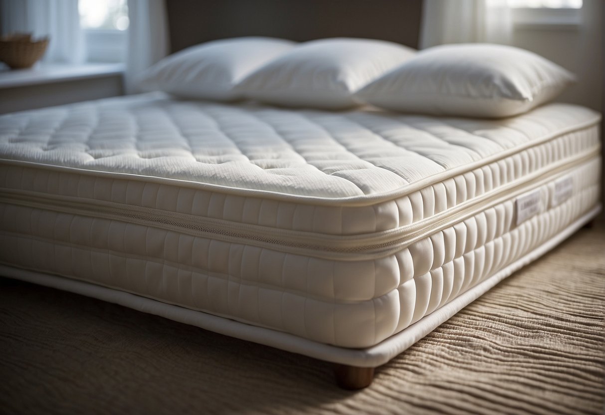 The Newton crib mattress sits next to the Naturepedic mattress, highlighting their differences in price and value for money
