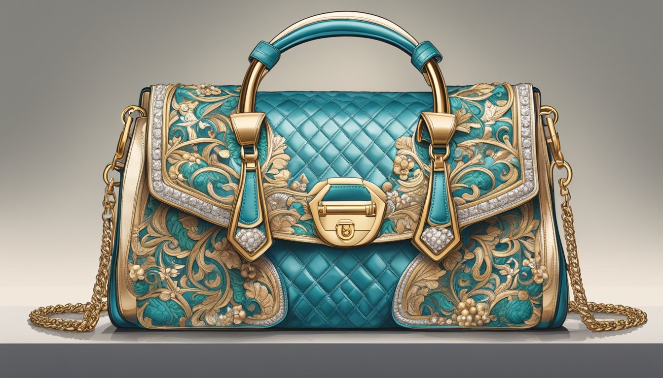 A display of top 20 luxury handbag brands, each meticulously crafted with exquisite materials and intricate details, exuding elegance and sophistication