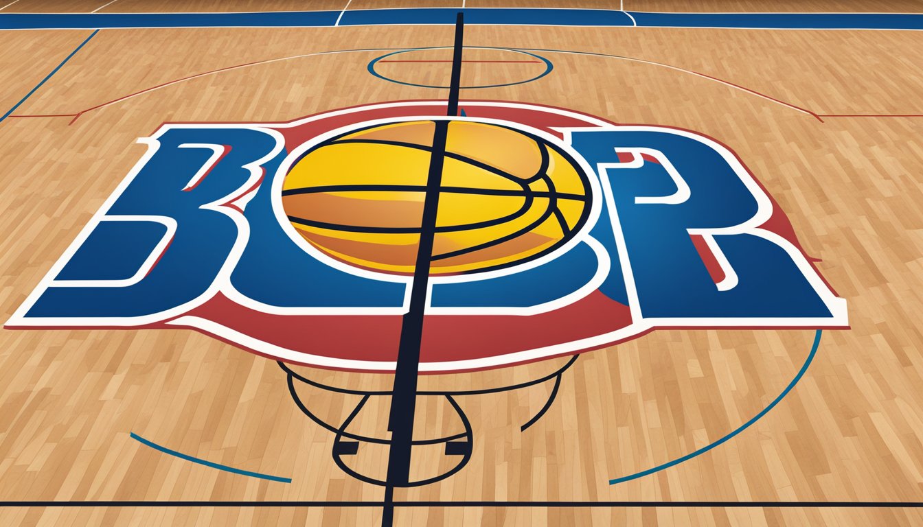 A large, bold "Big Baller Brand" logo displayed on a basketball court floor