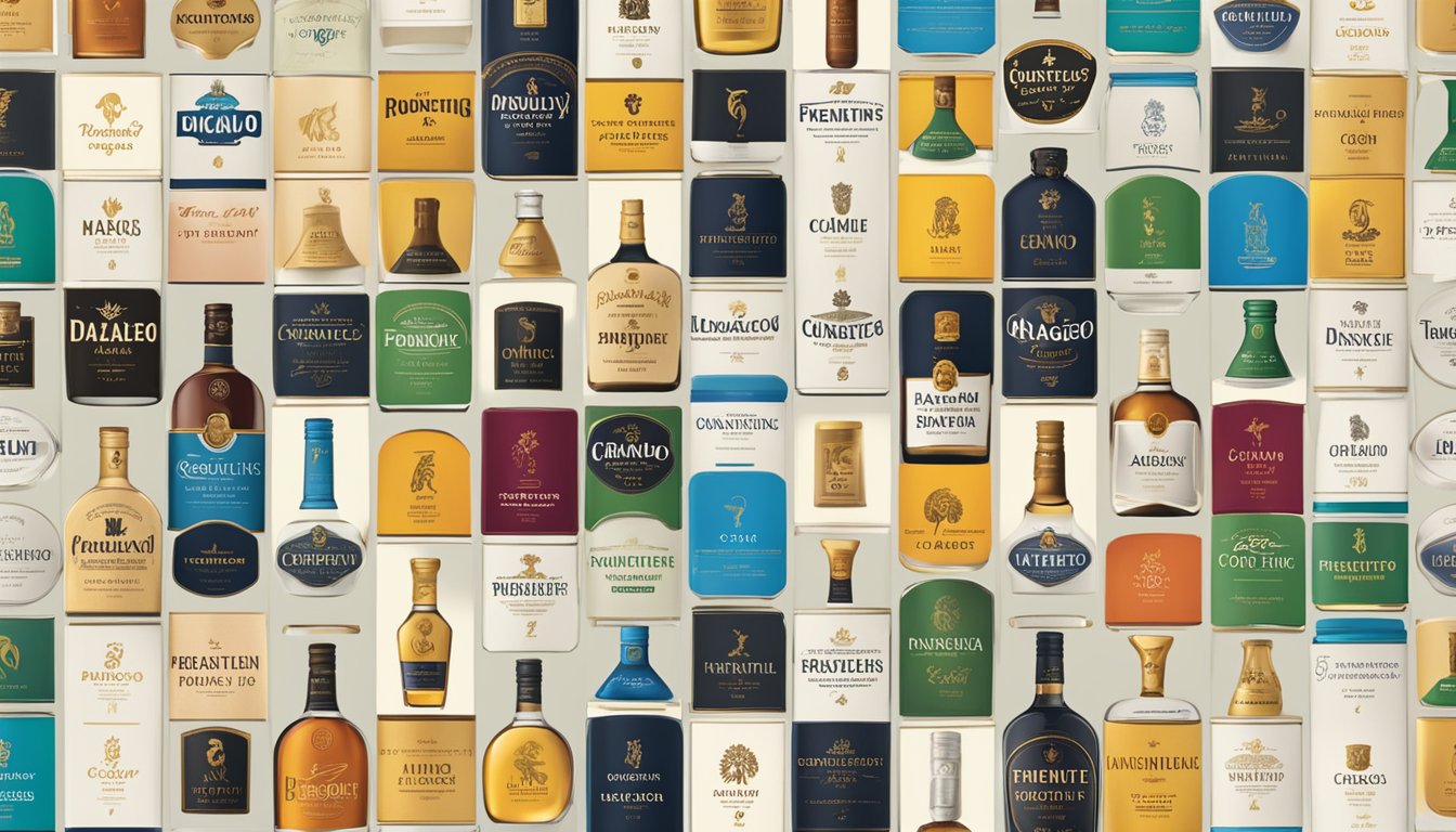 Diageo brand logos arranged in a grid with "Frequently Asked Questions" text above