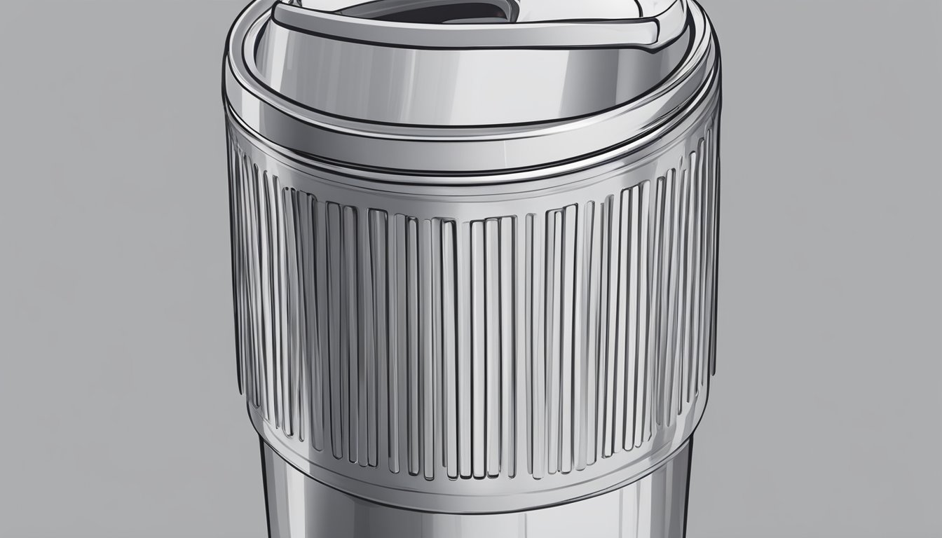 A tumbler with a spill-proof lid and easy-grip exterior, sitting on a car cup holder