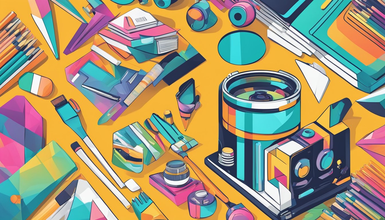 A vibrant color palette, with bold typography and modern graphics, symbolizing individuality and uniqueness. A clear and concise message that communicates authenticity and confidence