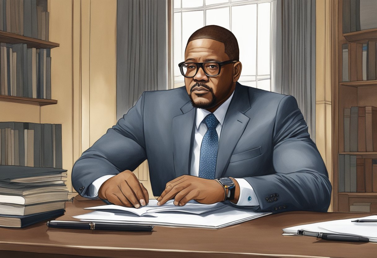 Kenneth Dwayne Whitaker, Forest Whitaker's brother, in a professional setting