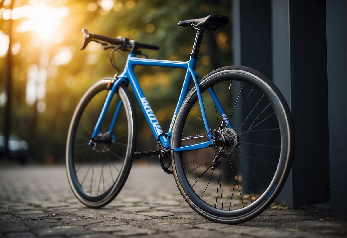 A sleek, lightweight bike rim made of high-performance materials, with a modern design and aerodynamic shape