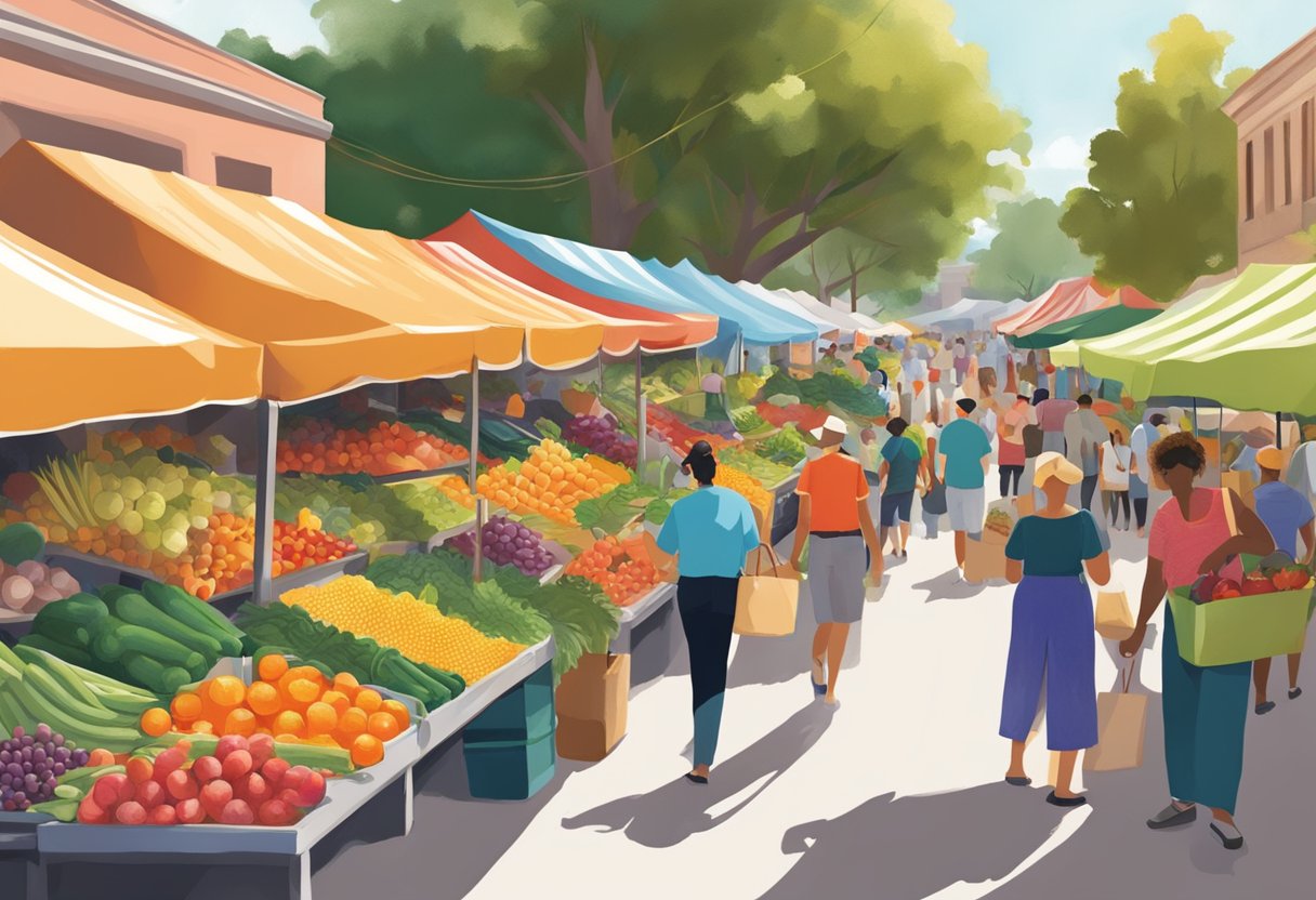 The bustling Orlando farmers market opens on [weekday], with colorful produce and lively vendors