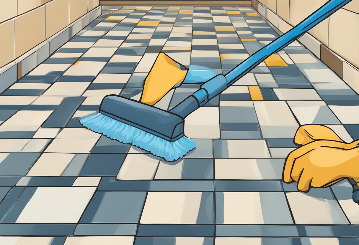 A person in Phoenix, AZ carefully selects a tile and grout cleaning and sealing service provider