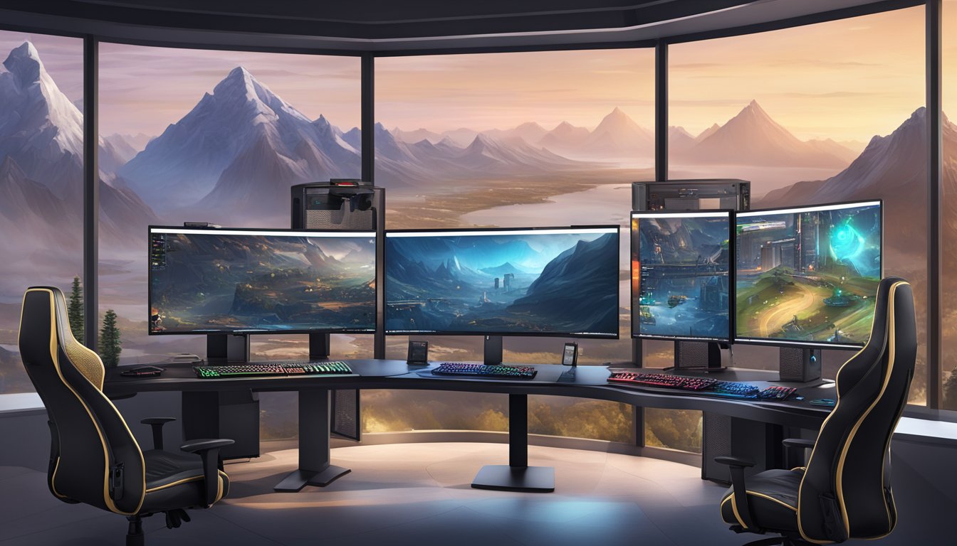 AOC monitors tower over competitors, showcasing gaming dominance in an international arena
