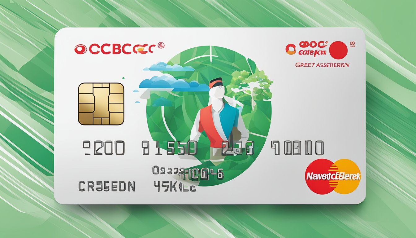 The OCBC Great Eastern Cashflo Credit Card features include a sleek design with the logos of both companies prominently displayed. The card also showcases various cashback and rewards benefits, adding to its appeal for potential customers