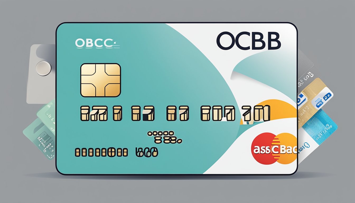 A credit card surrounded by various fees and charges, with the OCBC Platinum logo prominently displayed