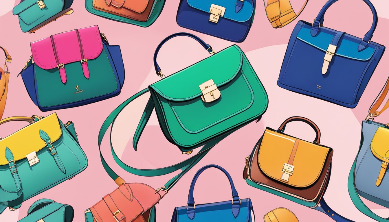 Vibrant colors and sleek lines showcase the latest Singapore handbag designs, reflecting modern trends and styles