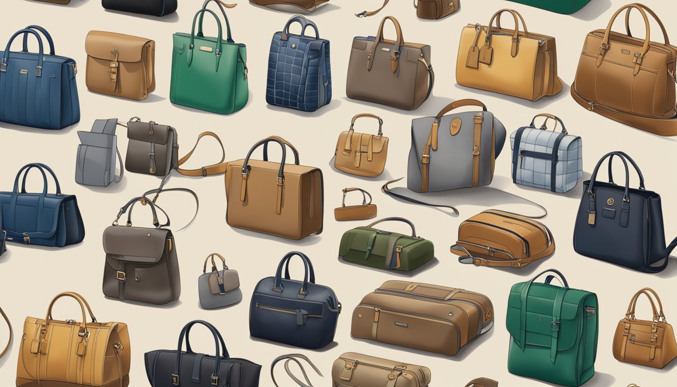 A timeline of German bag brands from past to present, showcasing iconic designs and innovations in the industry