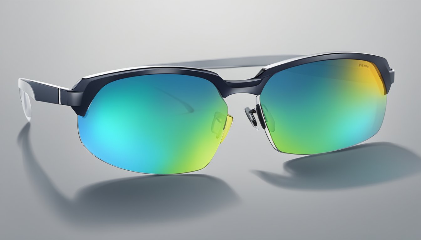 A sleek pair of Advanced Lens Technology sunglasses for men, featuring modern design and high-quality materials