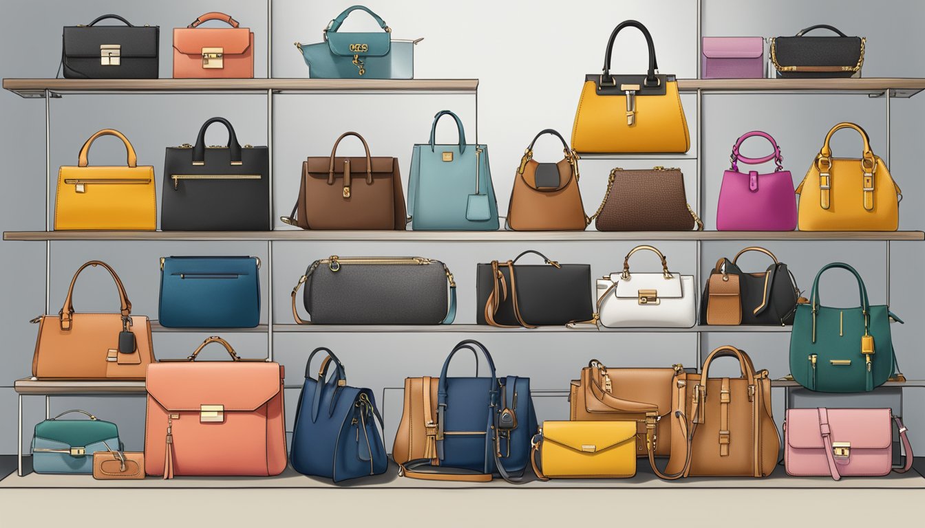 A list of popular American handbag brands displayed with a "Frequently Asked Questions" banner above