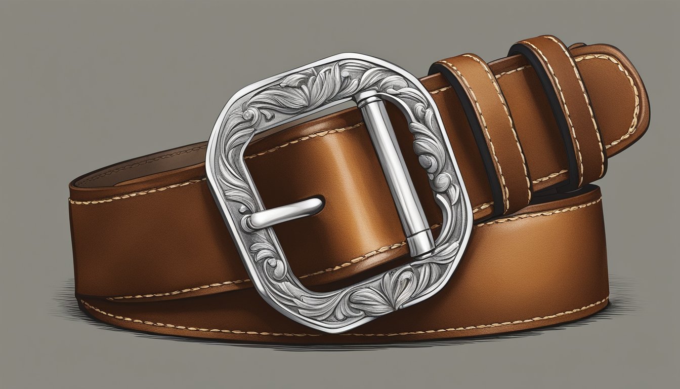 A handcrafted leather belt being gently wiped with a soft cloth, then polished with a high-quality leather conditioner, showcasing the care and attention given to luxury belt maintenance