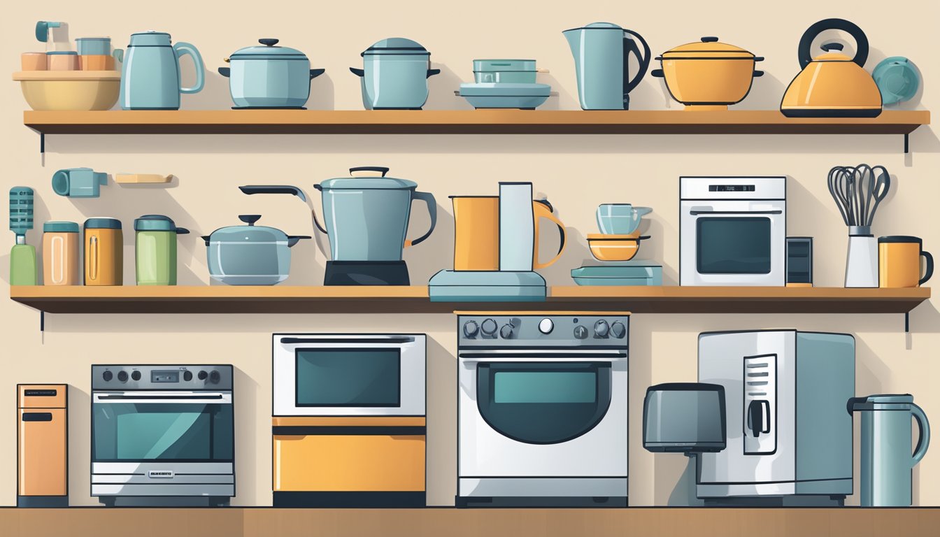 Various product categories, such as kitchen appliances and electronics, are displayed alongside top-performing brands