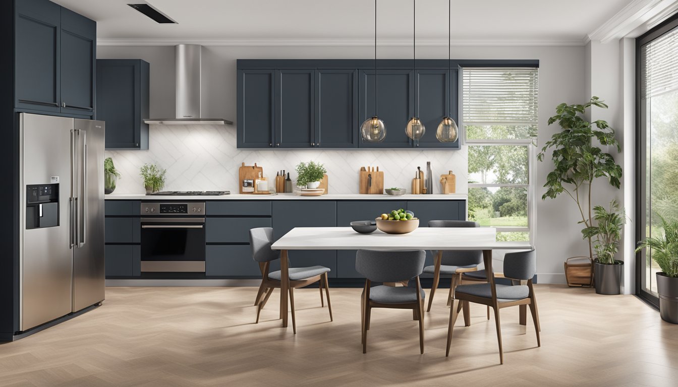 Various appliance brands displayed in a modern kitchen setting, showcasing innovative designs and trendy features