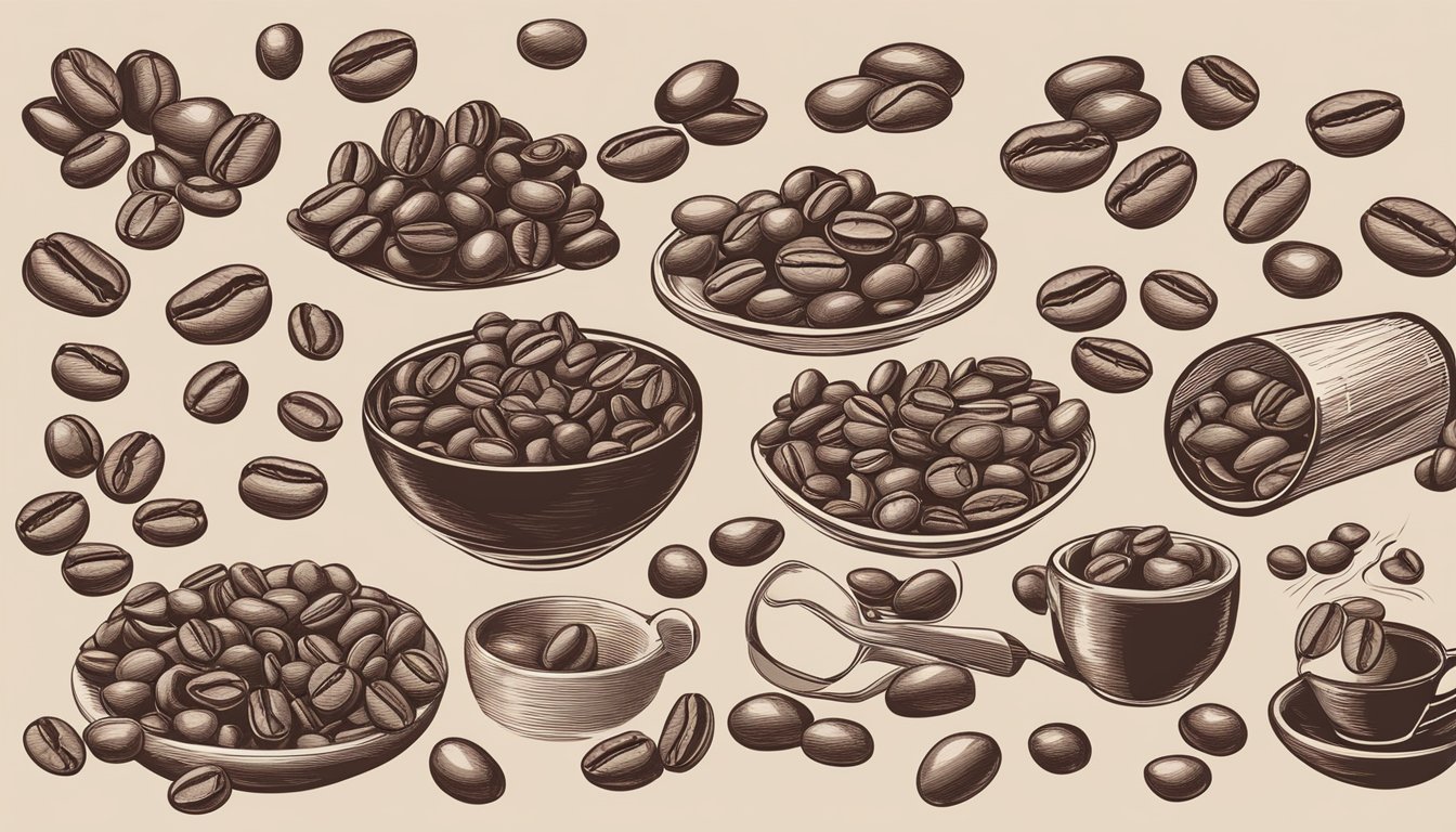 Austrian coffee beans are carefully selected and roasted to perfection, emitting a rich aroma and deep brown color