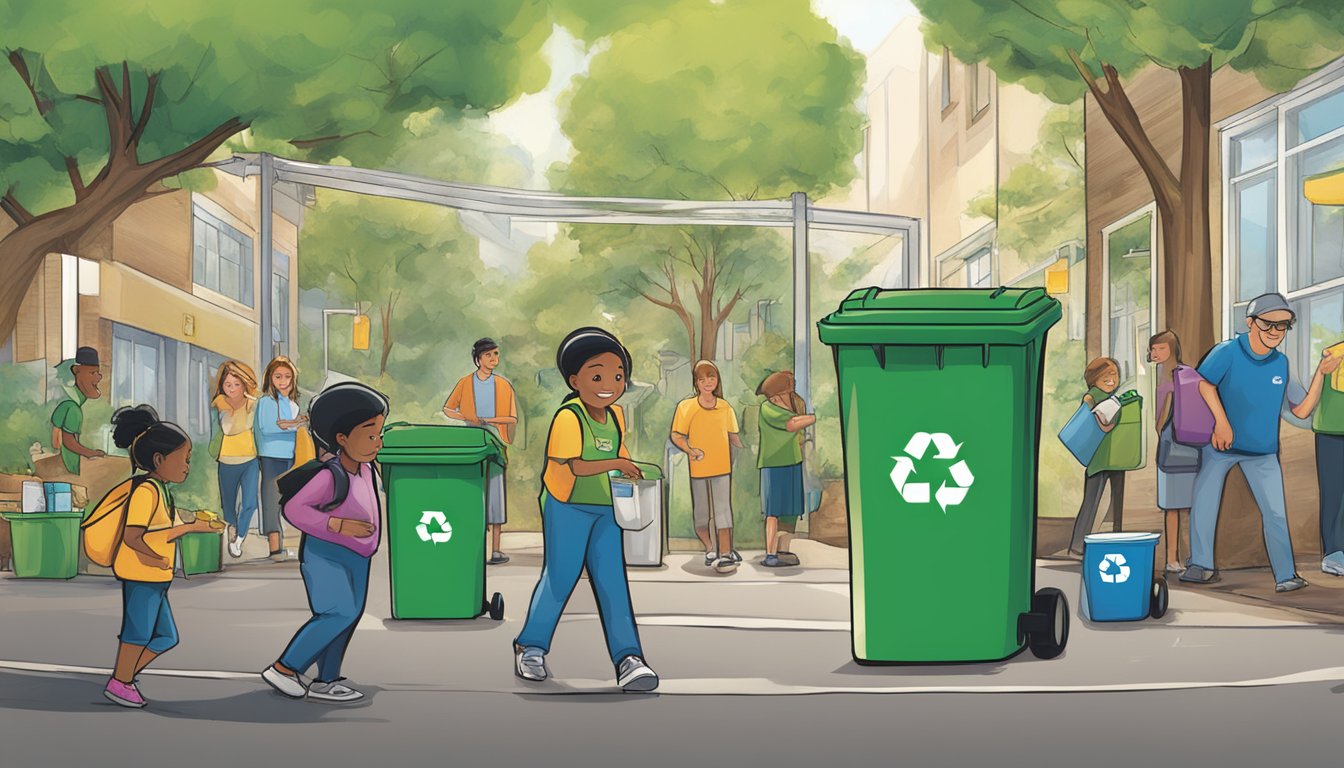 Newell Brands Inc promotes social responsibility through sustainable practices and community engagement. Recycling bins, eco-friendly products, and volunteer events symbolize their commitment