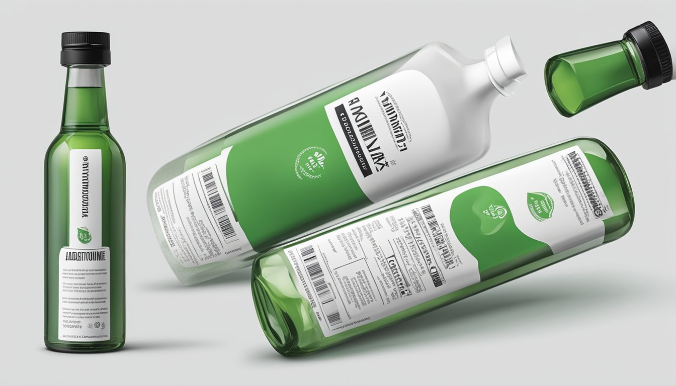 A bottle of Ademetionine sits on a clean, white surface, with the brand name prominently displayed on the label