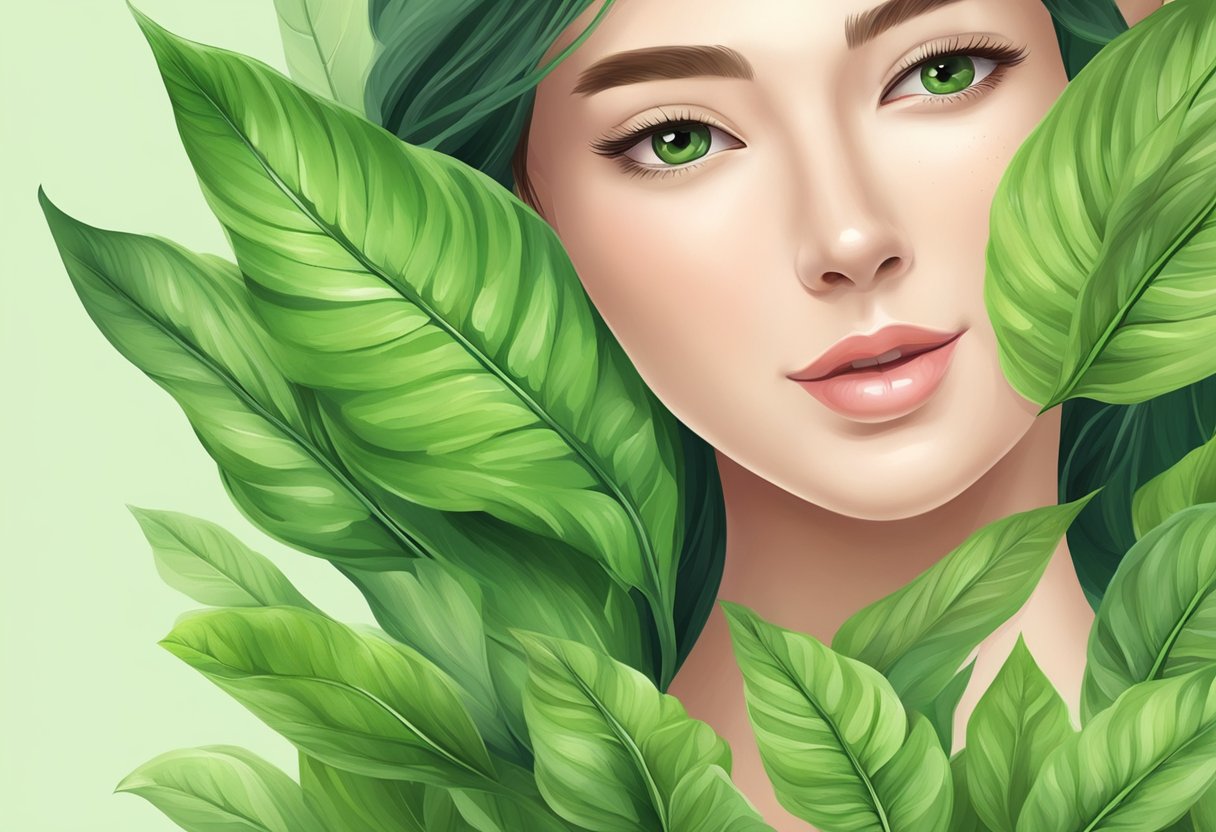 Green leaves brush against skin, causing redness and irritation