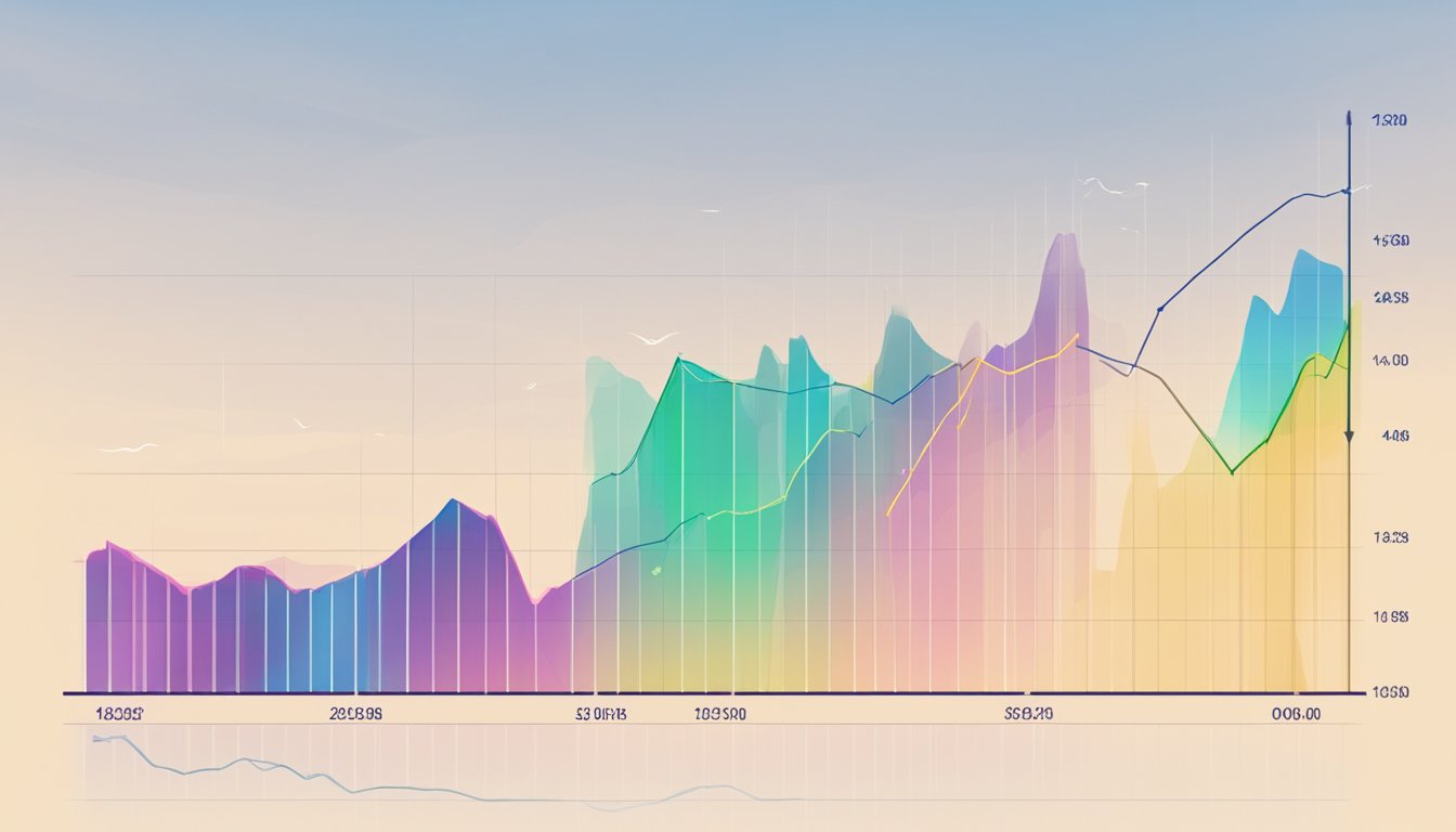 An animated chart displays Animoca Brands' fluctuating share price, with line graph and numerical data