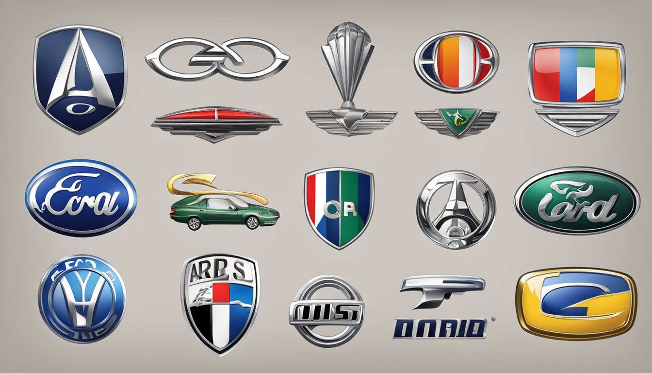 French car brand logos displayed on a webpage with a list of frequently asked questions
