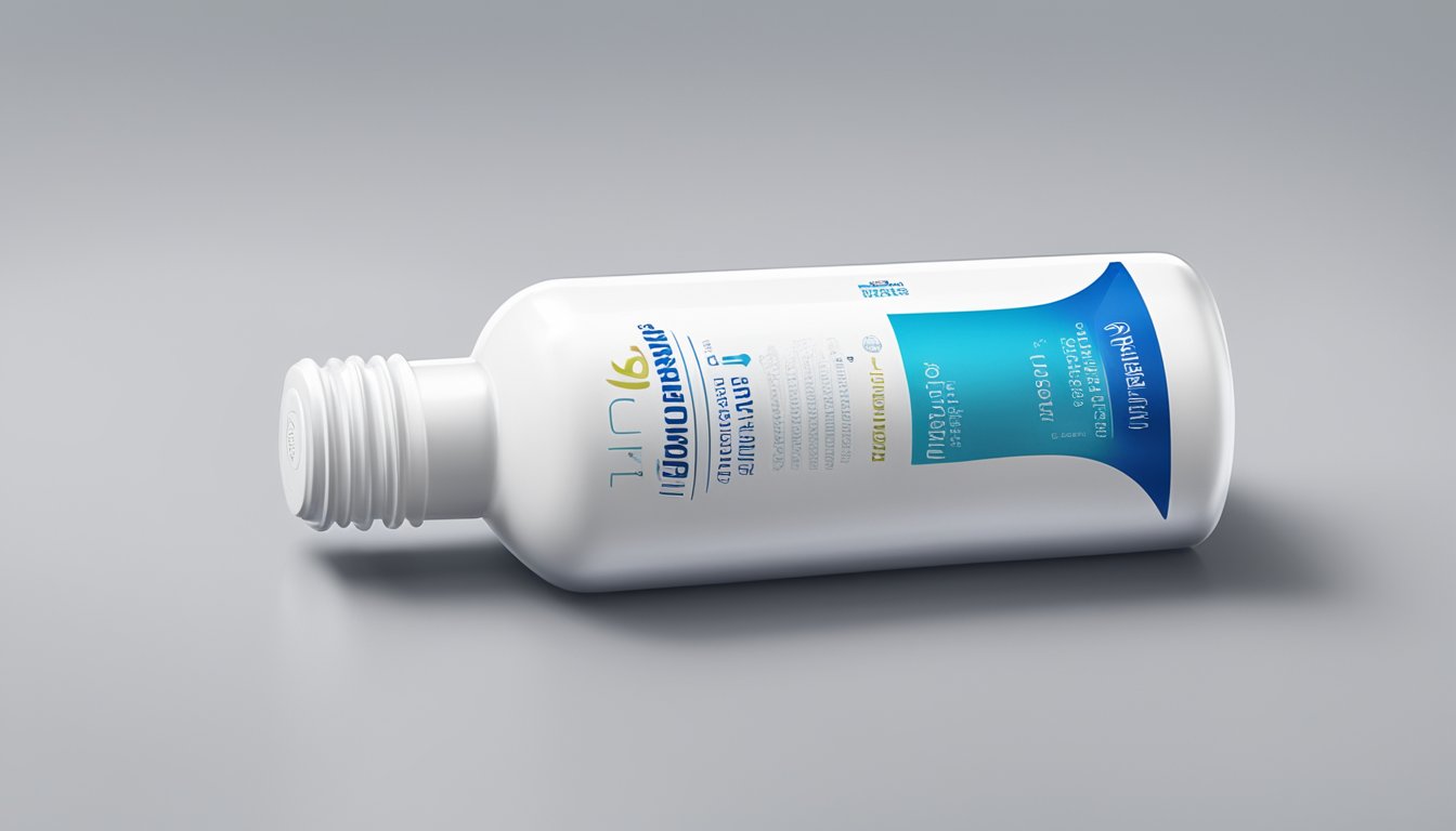 A bottle of clomiphene citrate on a clean, white surface with the brand name prominently displayed