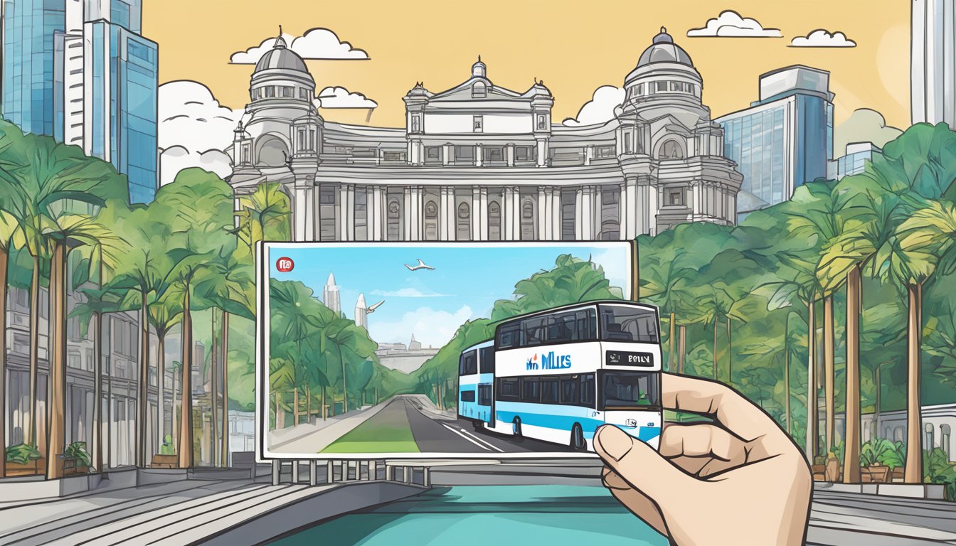 The UOB PRVI Miles Card displayed with Singapore landmarks in the background