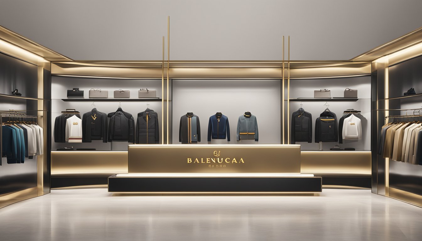 A lineup of luxury brand logos, including Gucci, Saint Laurent, and Balenciaga, displayed in a sleek and modern setting