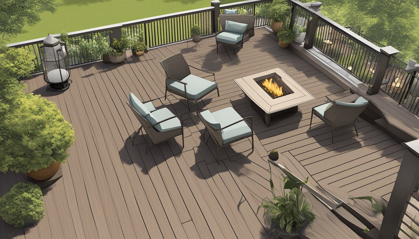 Composite decking brands showcase modern designs and eco-friendly materials. Trends include natural wood textures and vibrant color options. Innovations feature durable, low-maintenance materials for outdoor spaces