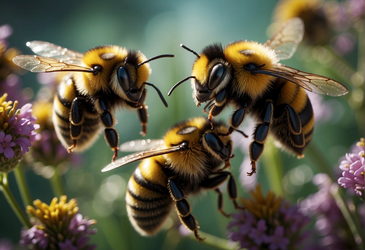 Bumblebees collaborate to solve puzzles, sharing knowledge through intricate communication