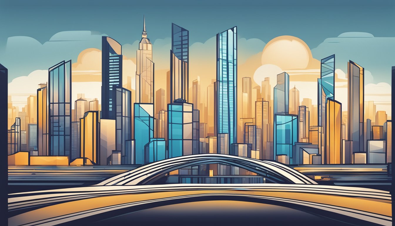 A stylized "Criss Cross" logo displayed prominently against a modern cityscape backdrop, with sleek and sophisticated design elements