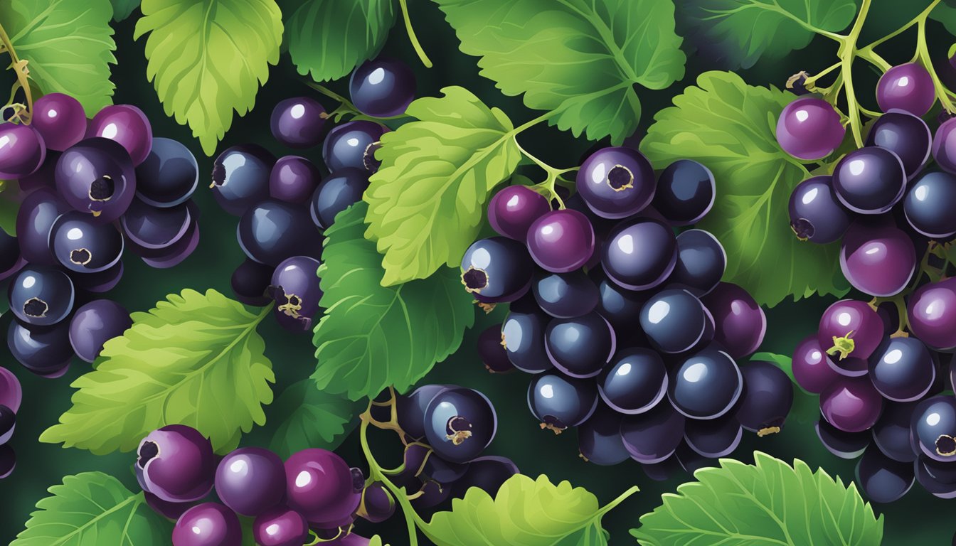 A vibrant display of blackcurrants bursting with rich purple color, surrounded by vibrant green lutein leaves, with a bold "Exciting Offers to Support Your Vision" banner