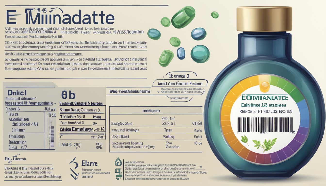 A vial of etomidate brand name with dosage instructions on a medical label